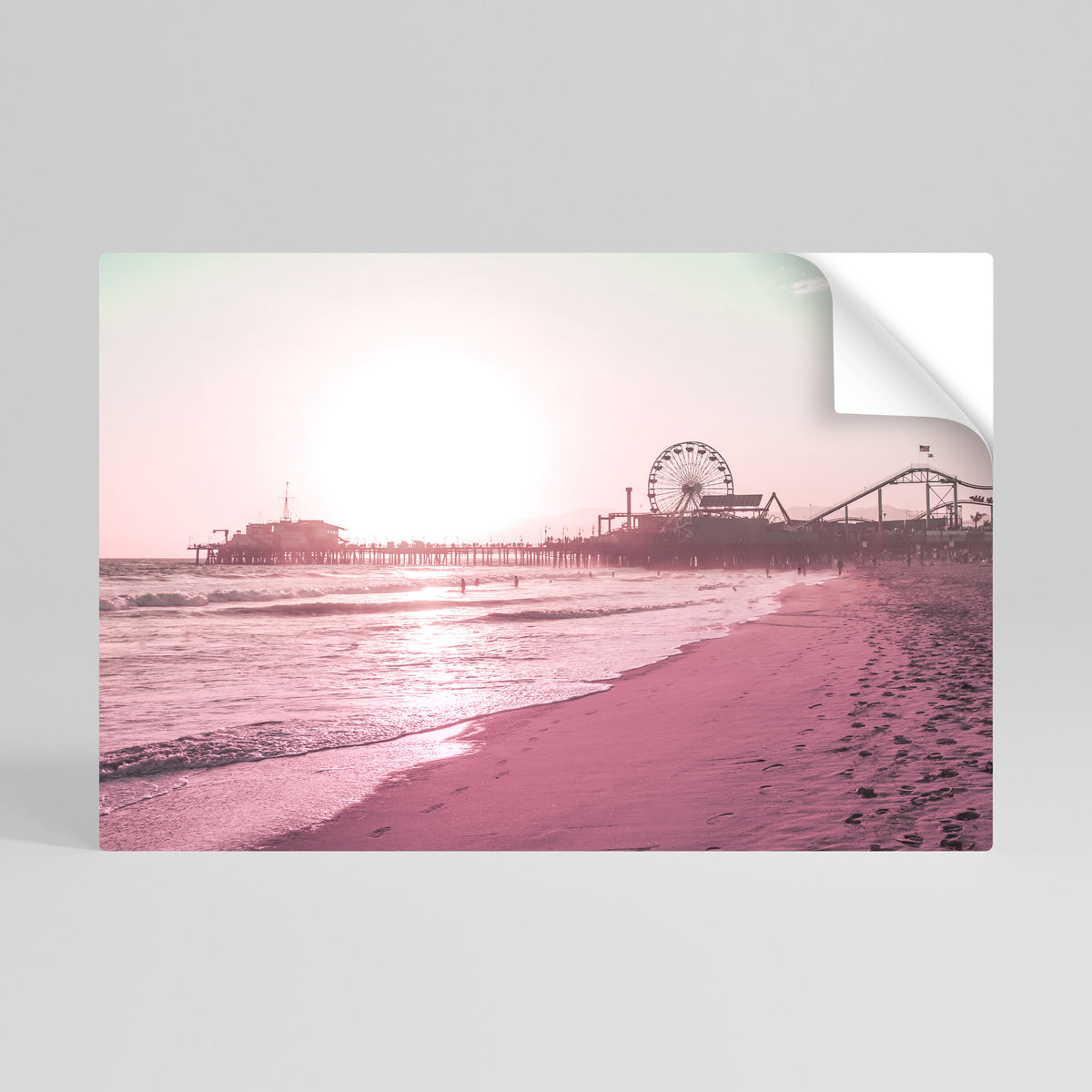 PASTEL COAST VIBES Póster Autocolante Horizontal