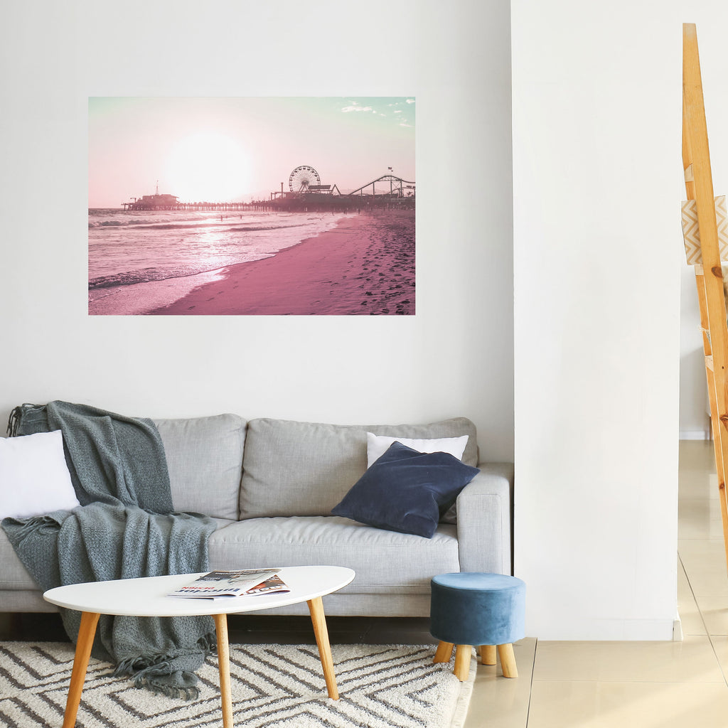PASTEL COAST VIBES Peel and Stick Horizontal Poster