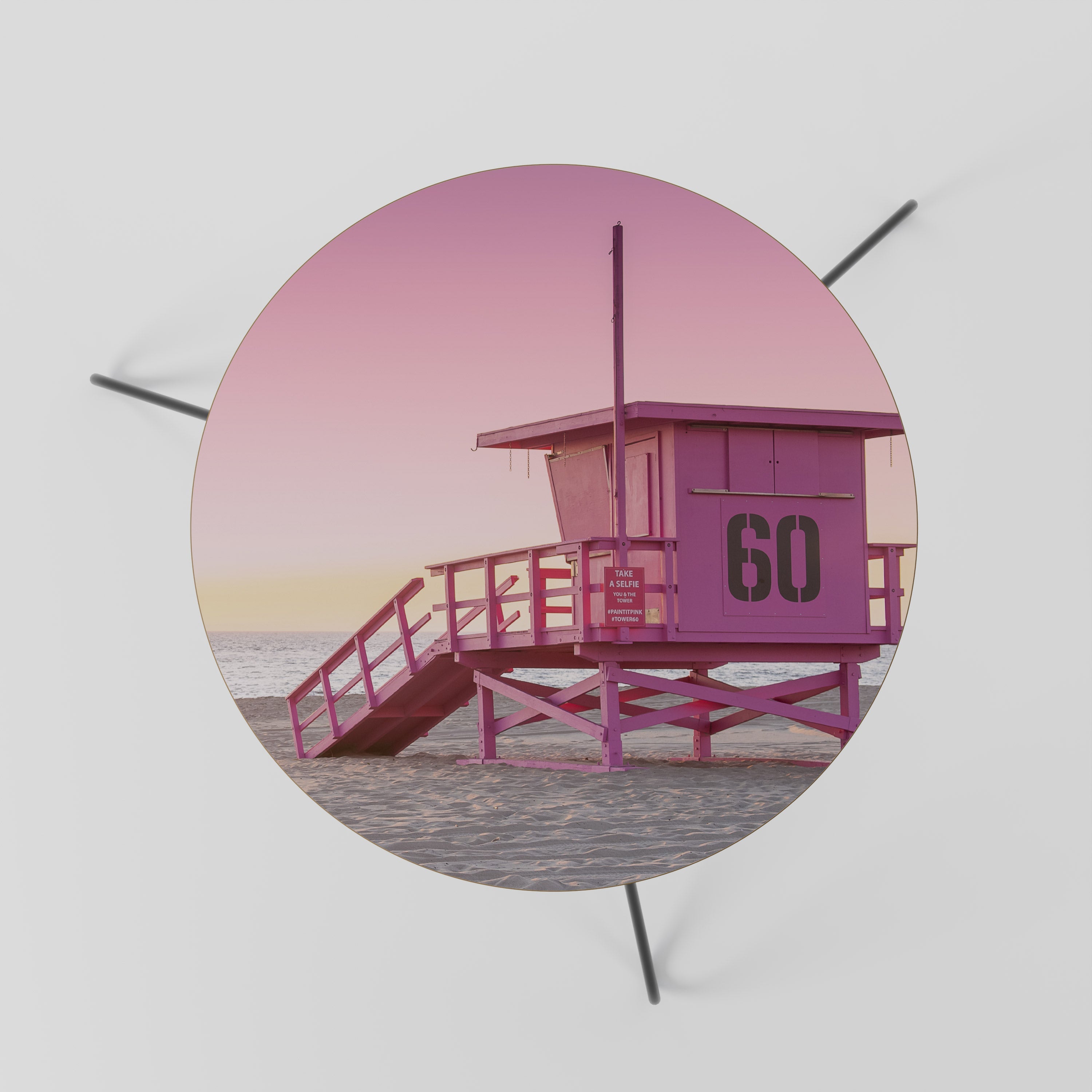 PINK PARADISE WATCH Mesa de Centro 60