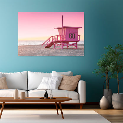 PINK PARADISE WATCH Horizontal Canvas Print