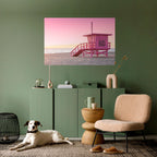 PINK PARADISE WATCH Peel and Stick Horizontal Poster