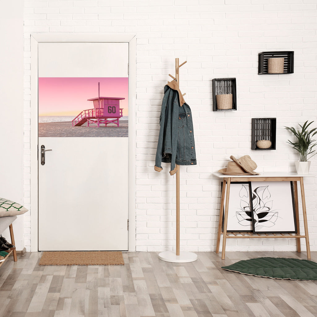 PINK PARADISE WATCH Peel and Stick Horizontal Poster