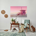 PINK PARADISE WATCH Peel and Stick Horizontal Poster