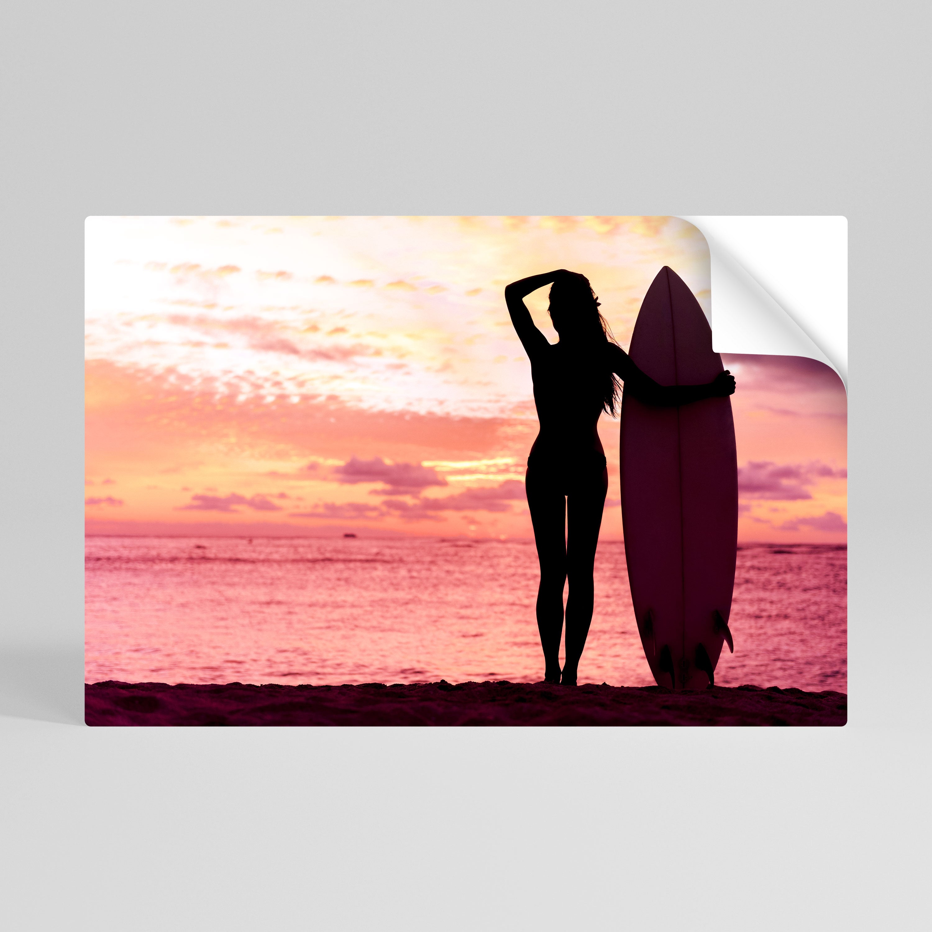 SUNSET SURF SPIRIT Póster Autocolante Horizontal