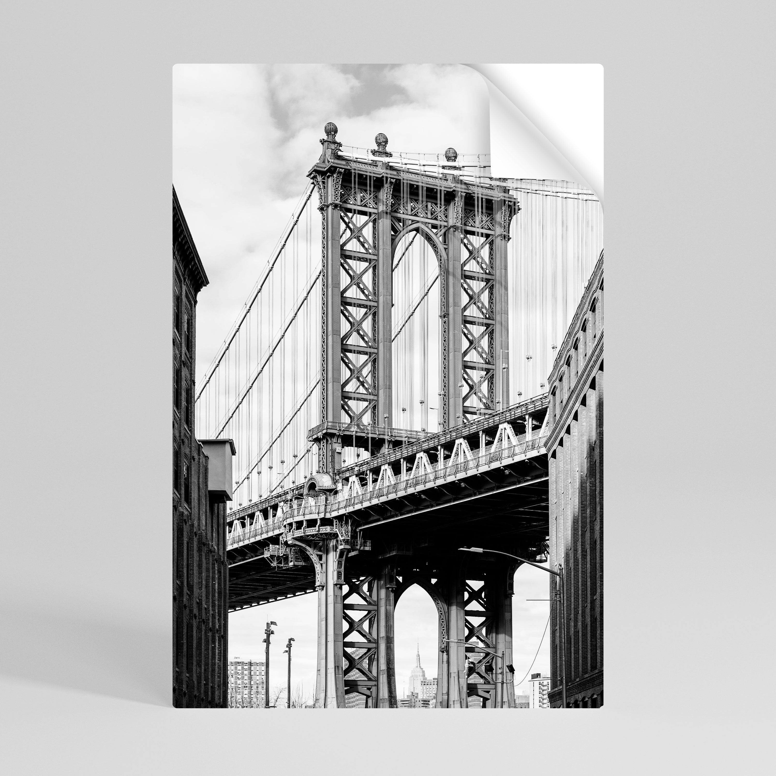 BRIDGE OF TIME Peel and Stick Vertical Poster