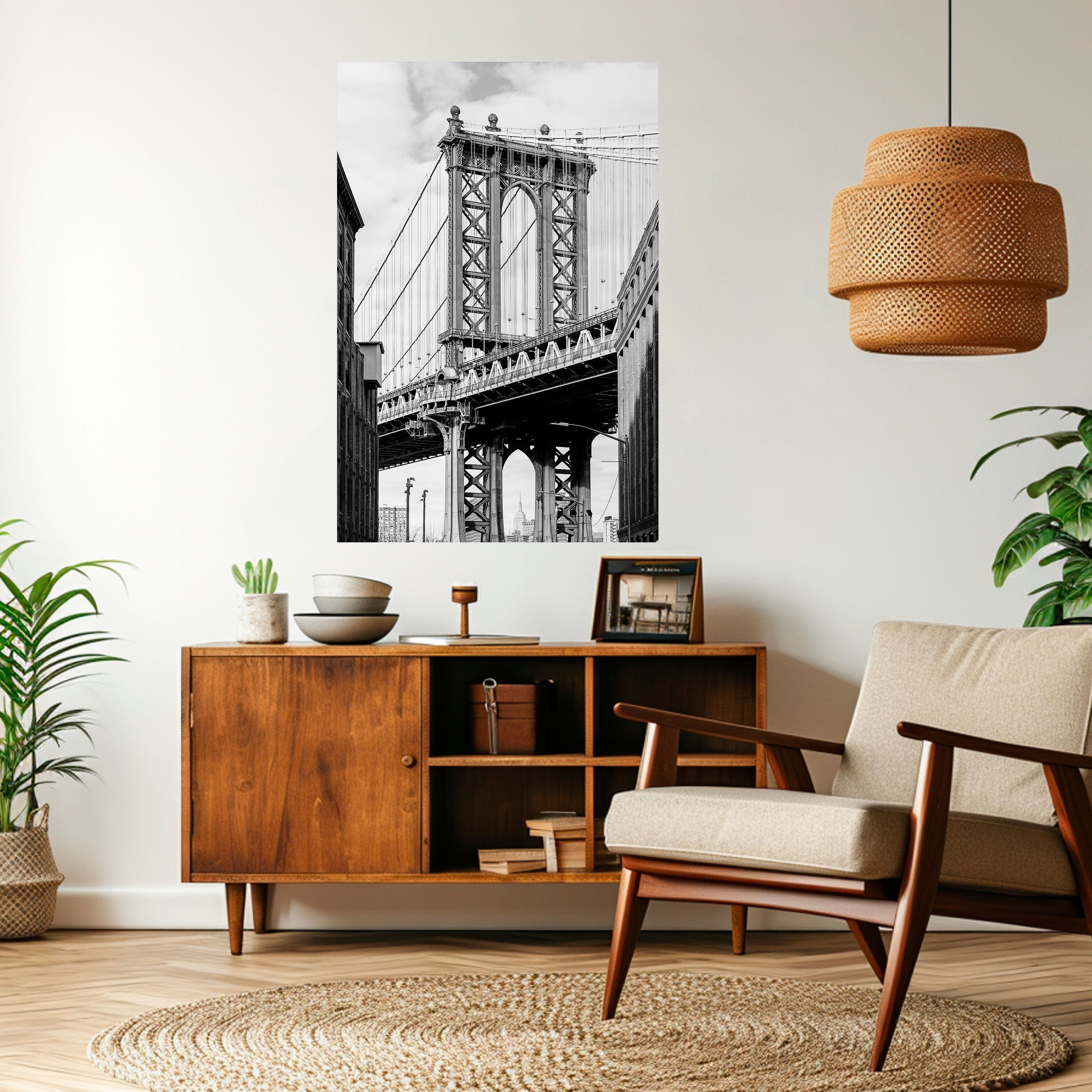 BRIDGE OF TIME Peel and Stick Vertical Poster