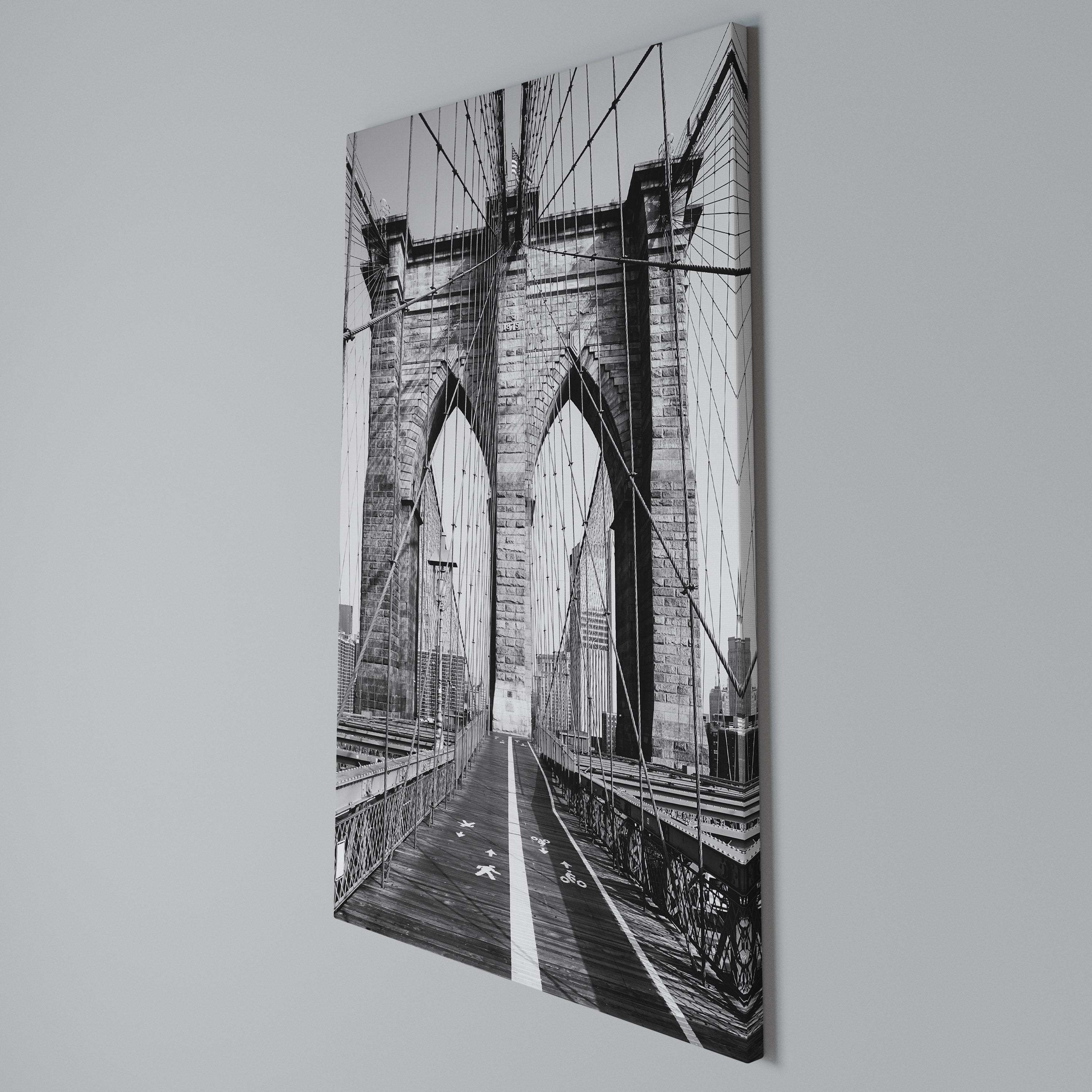 STRINGS OF HISTORY Vertical Canvas Print