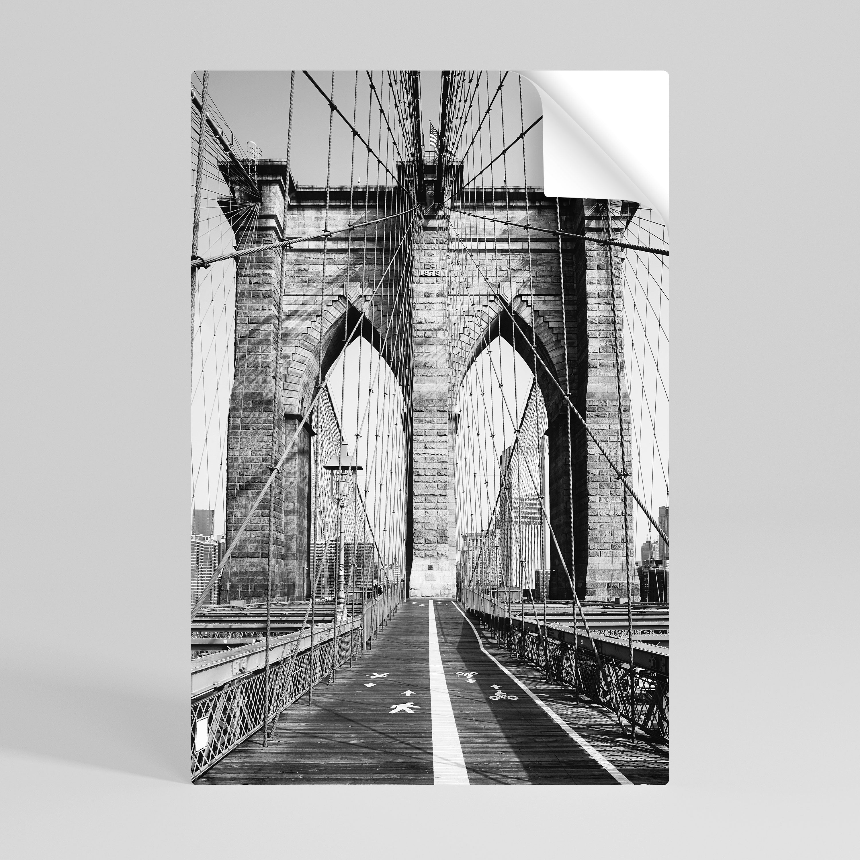 STRINGS OF HISTORY Peel and Stick Vertical Poster