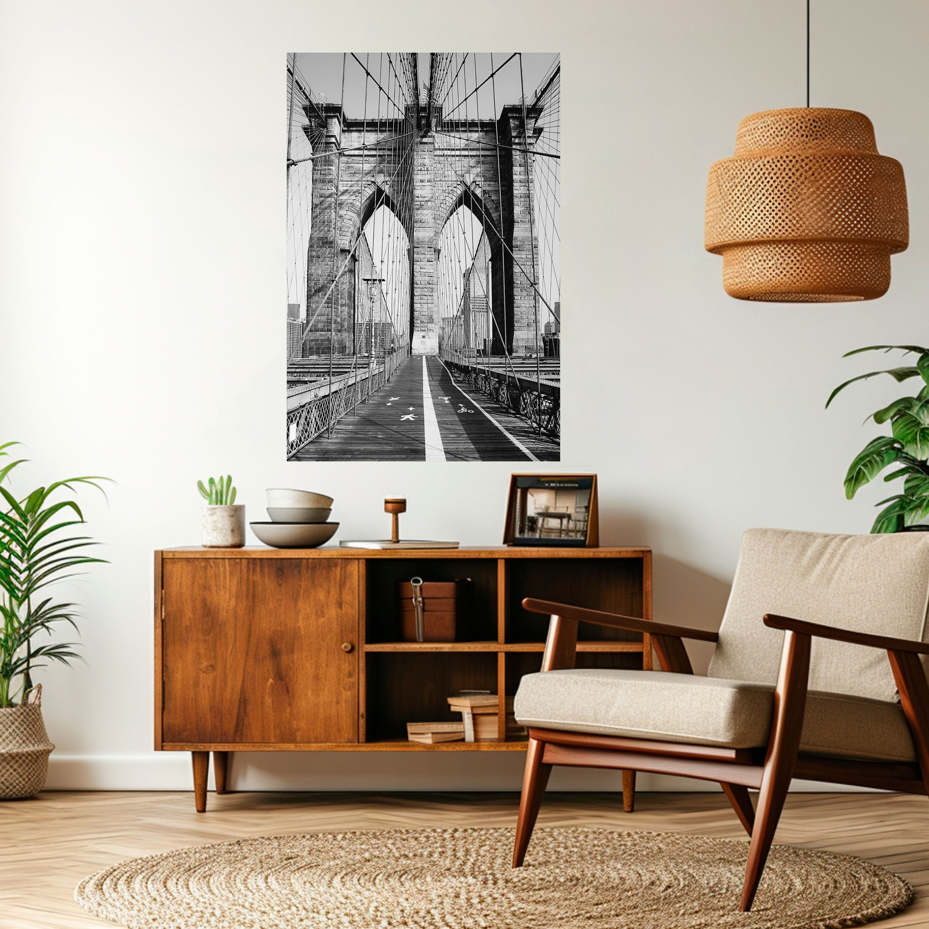 STRINGS OF HISTORY Peel and Stick Vertical Poster