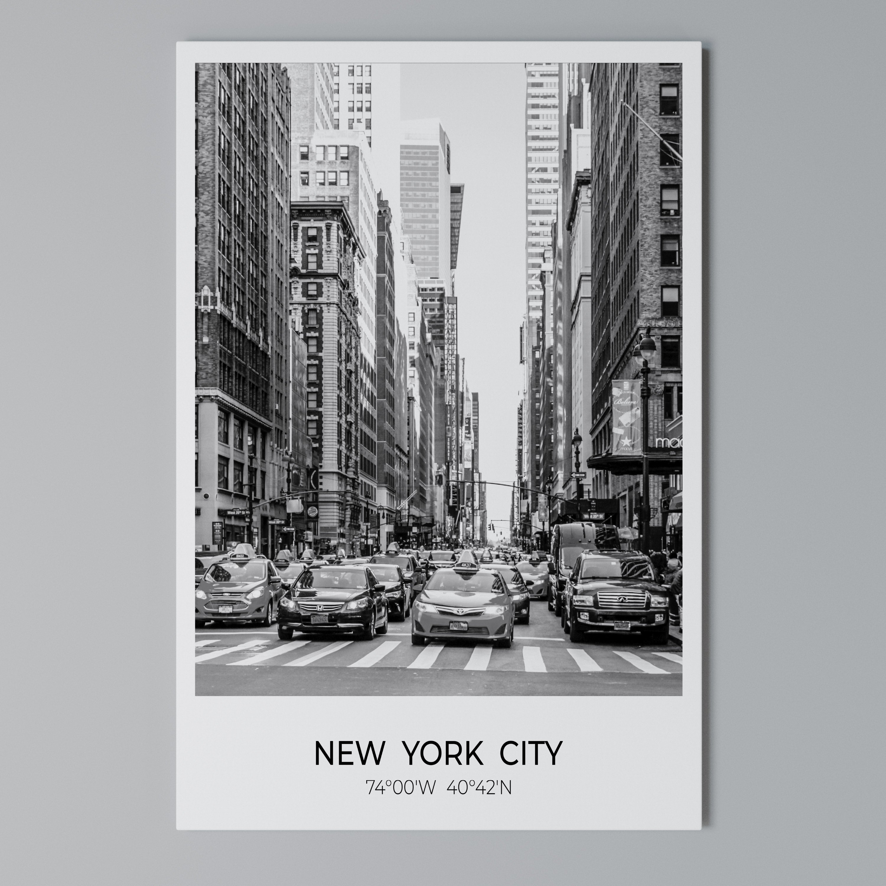 TIMELESS NEW YORK VIBES Quadro em tela vertical