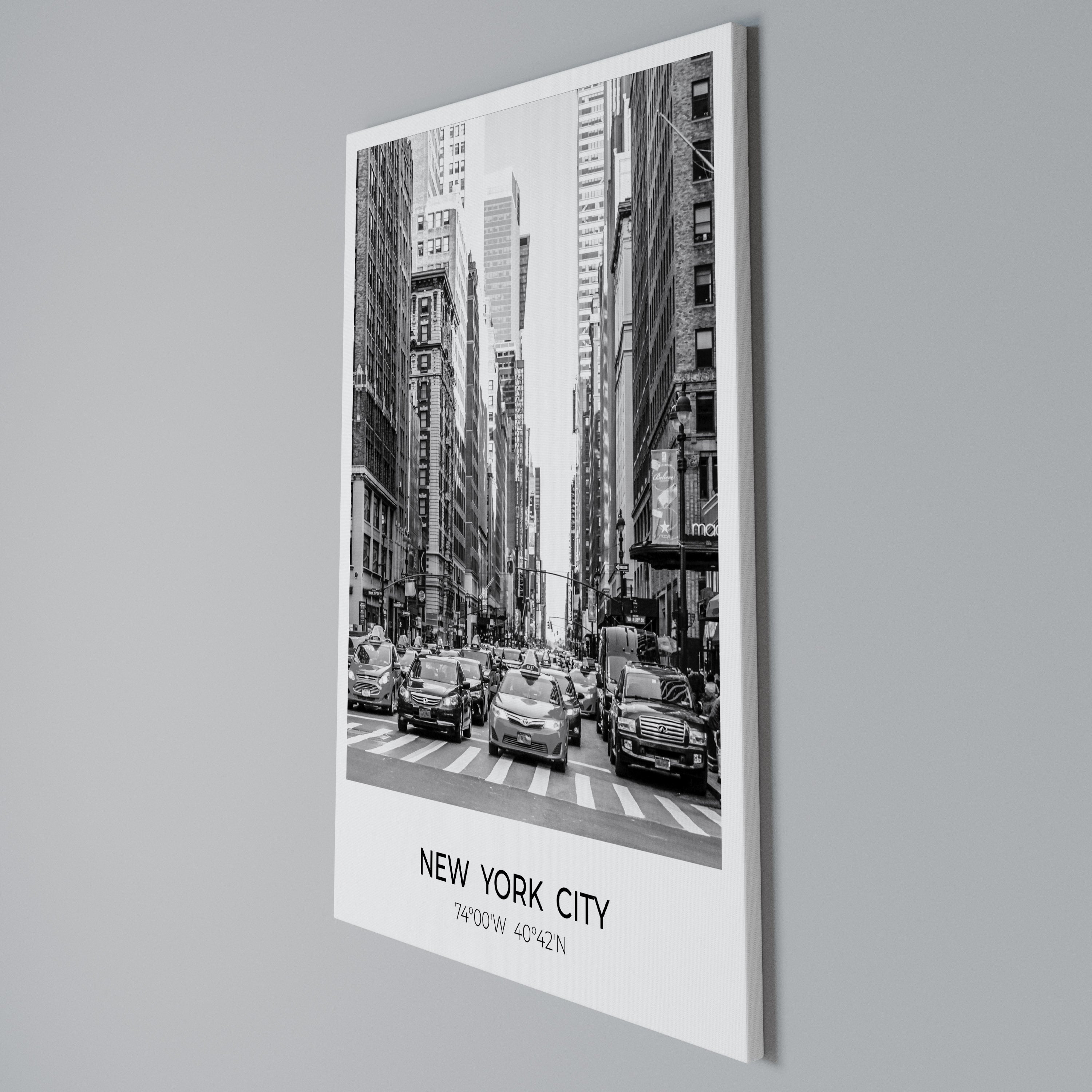TIMELESS NEW YORK VIBES Quadro em tela vertical