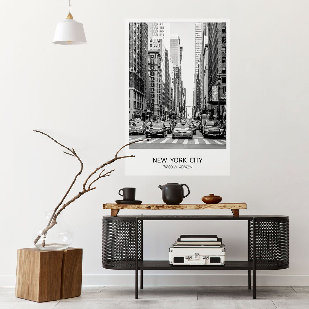 TIMELESS NEW YORK VIBES Poster Vertical Autocolante