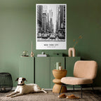 TIMELESS NEW YORK VIBES Poster Vertical Autocolante