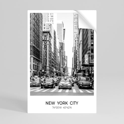 TIMELESS NEW YORK VIBES Póster Autocolante Vertical