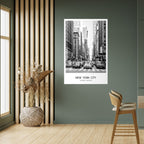 TIMELESS NEW YORK VIBES Poster Vertical Autocolante