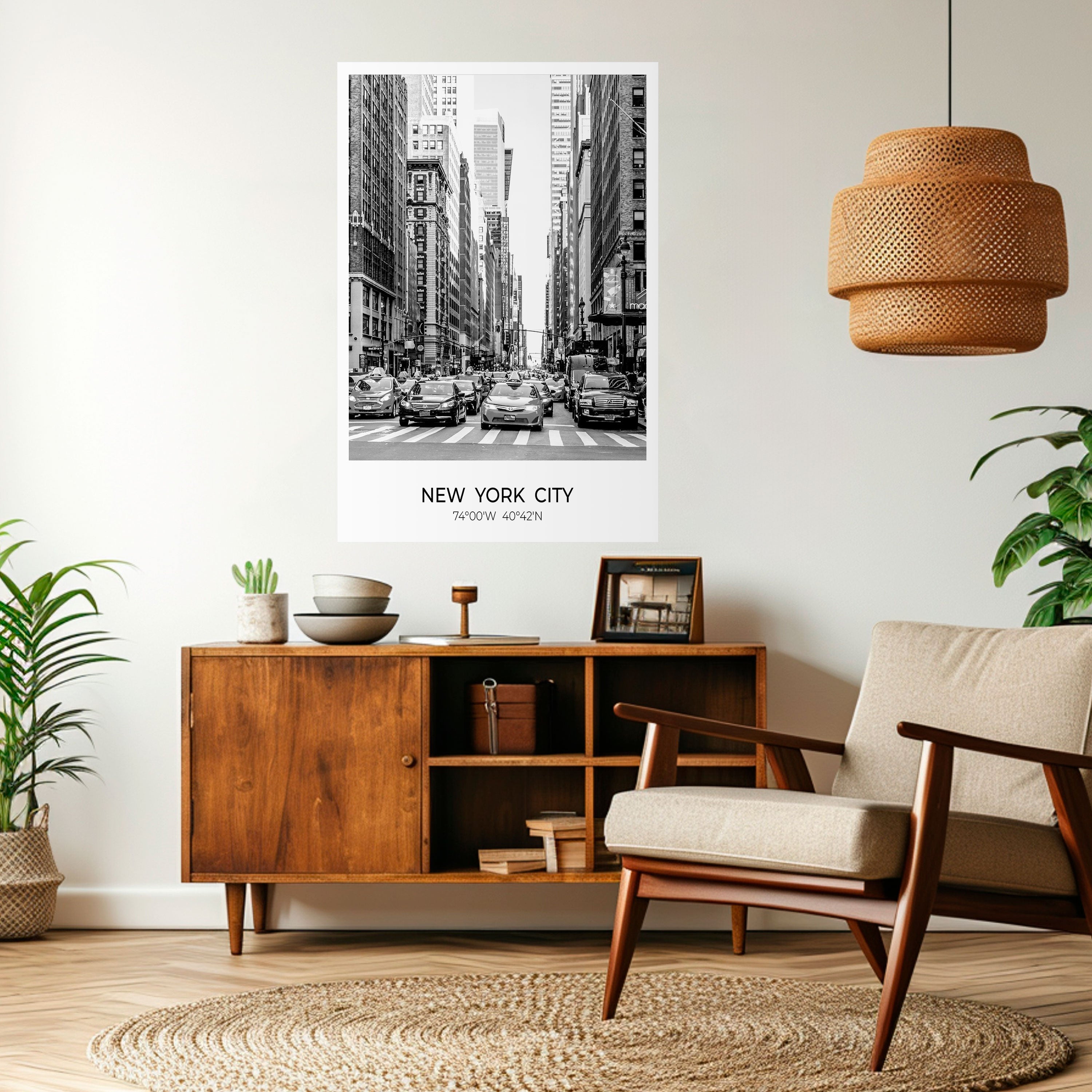 TIMELESS NEW YORK VIBES Peel and Stick Vertical Poster