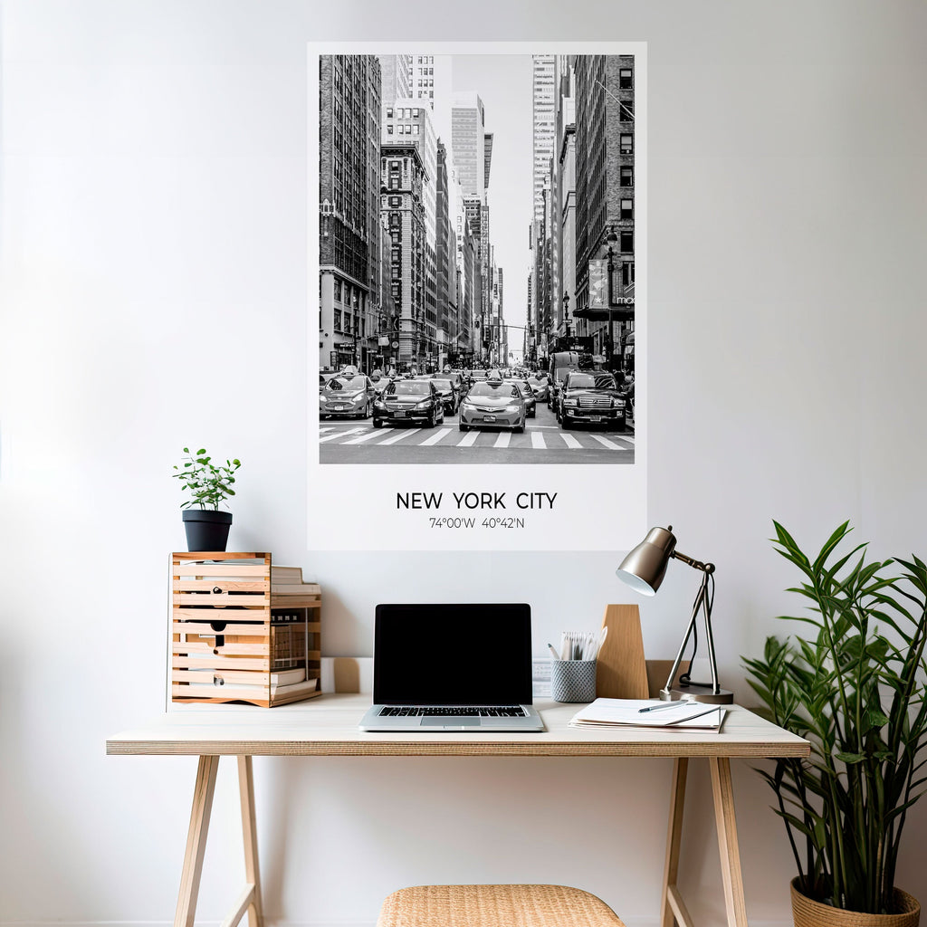 TIMELESS NEW YORK VIBES Poster Vertical Autocolante