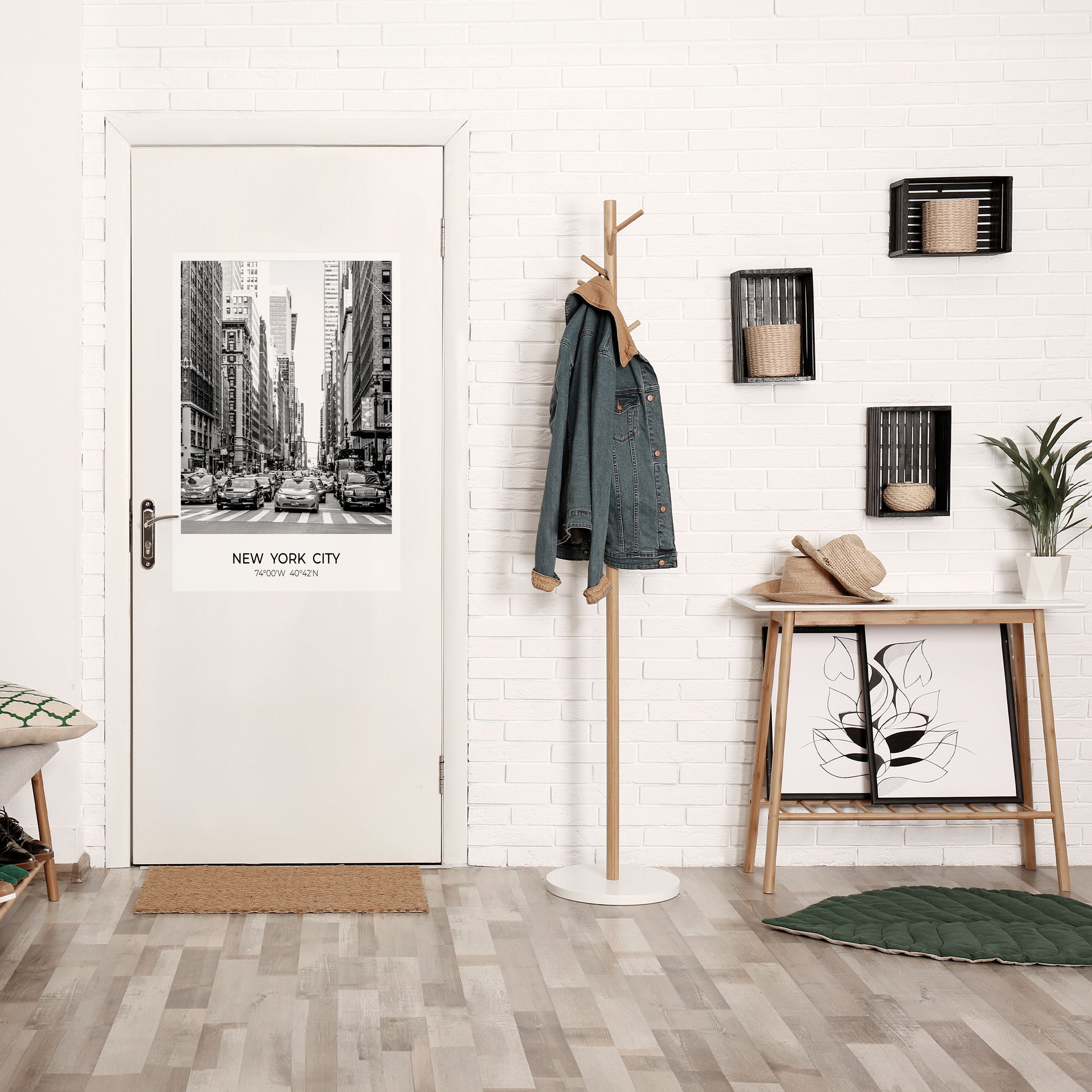 TIMELESS NEW YORK VIBES Poster Vertical Autocolante