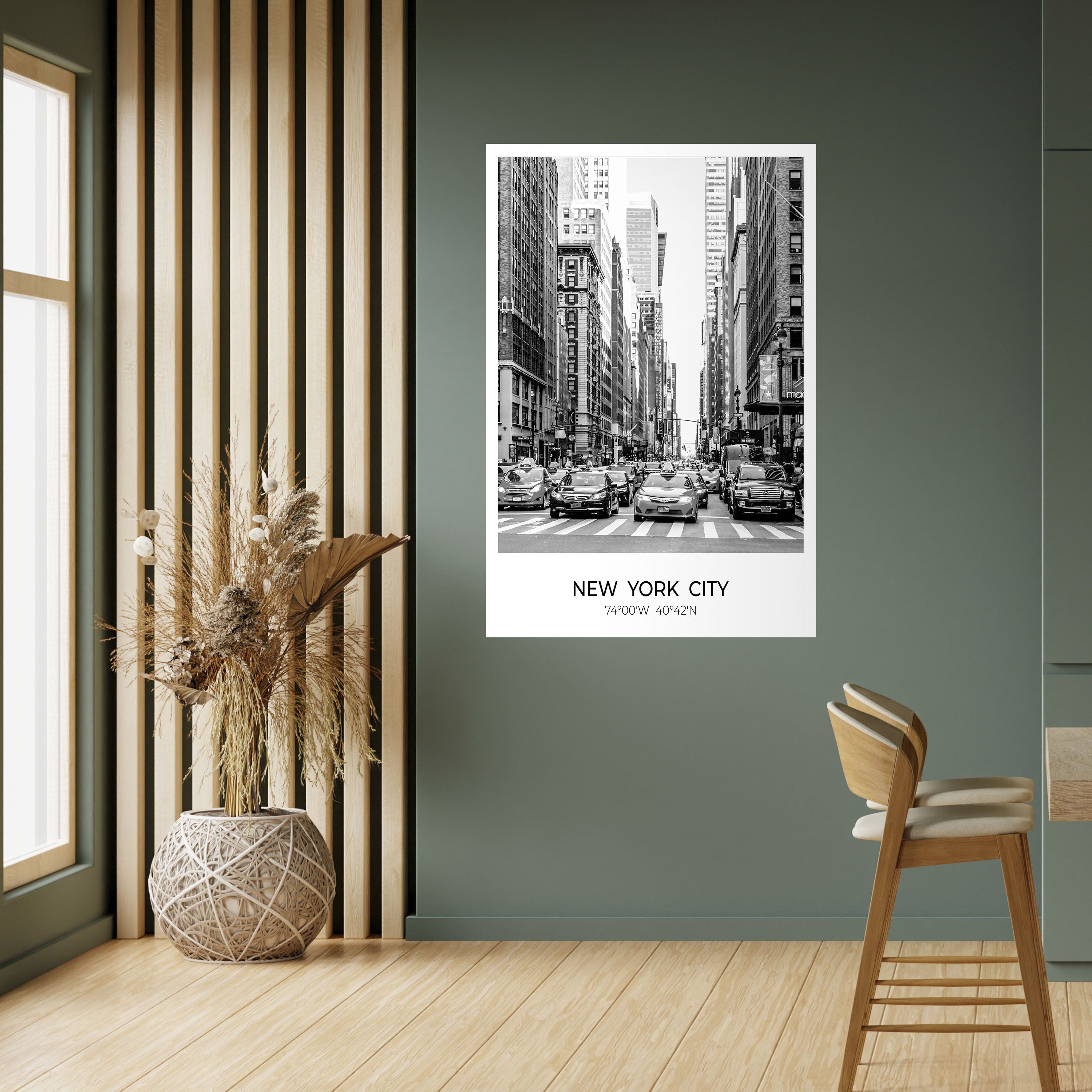 TIMELESS NEW YORK VIBES Poster Vertical Autocolante