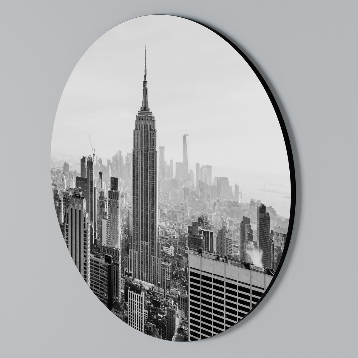 EMPIRE STATE BUILDING Arte de Parede Redonda