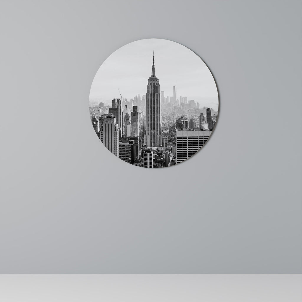 EMPIRE STATE BUILDING Quadro Redondo Decorativo