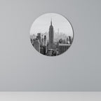 EMPIRE STATE BUILDING Quadro Redondo Decorativo
