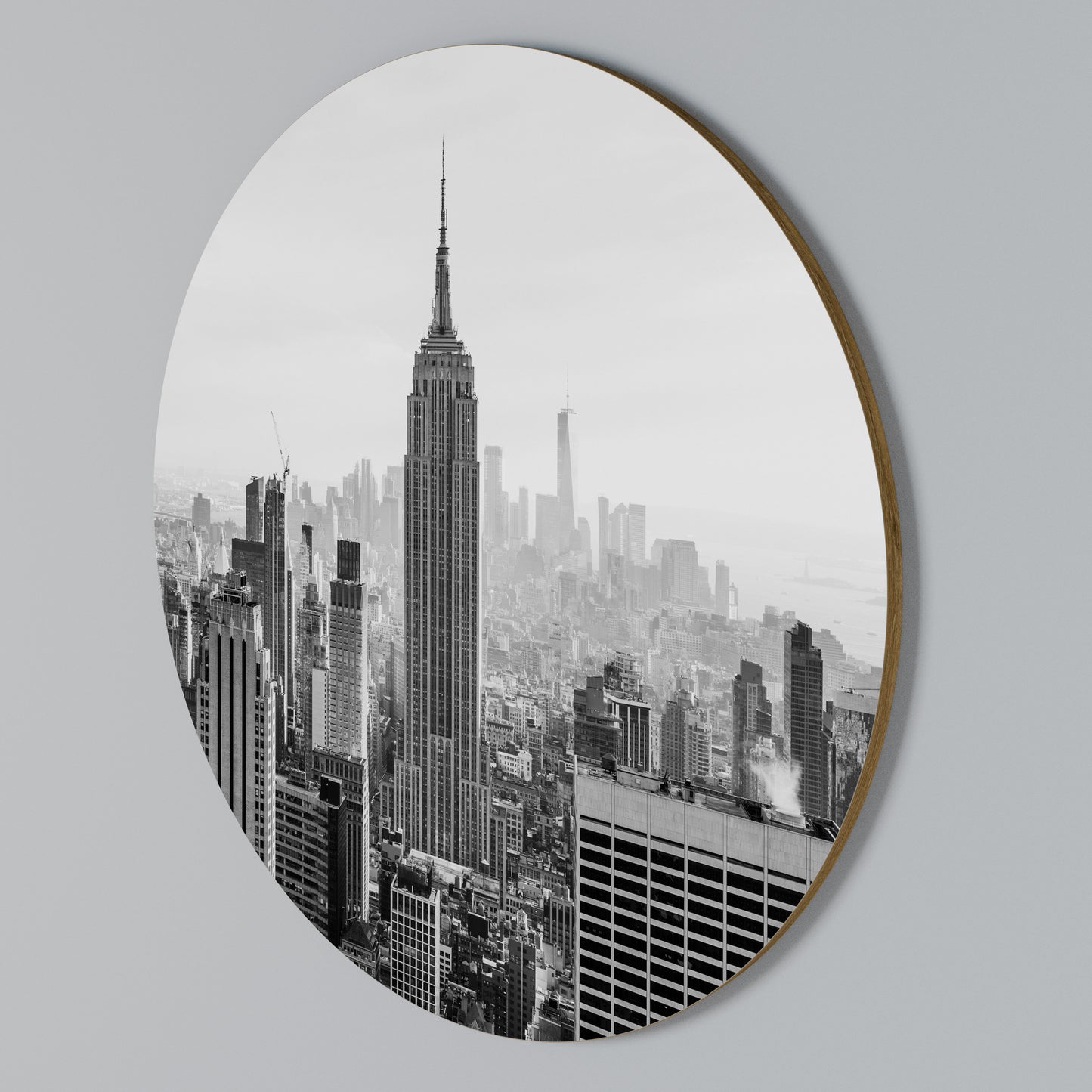 EMPIRE STATE BUILDING Arte de Parede Redonda