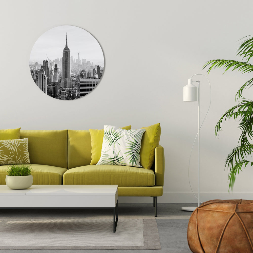 EMPIRE STATE BUILDING Quadro Redondo Decorativo