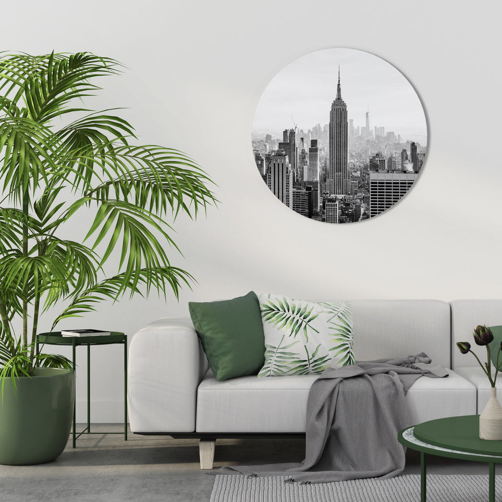 EMPIRE STATE BUILDING Quadro Redondo Decorativo