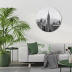 EMPIRE STATE BUILDING Quadro Redondo Decorativo