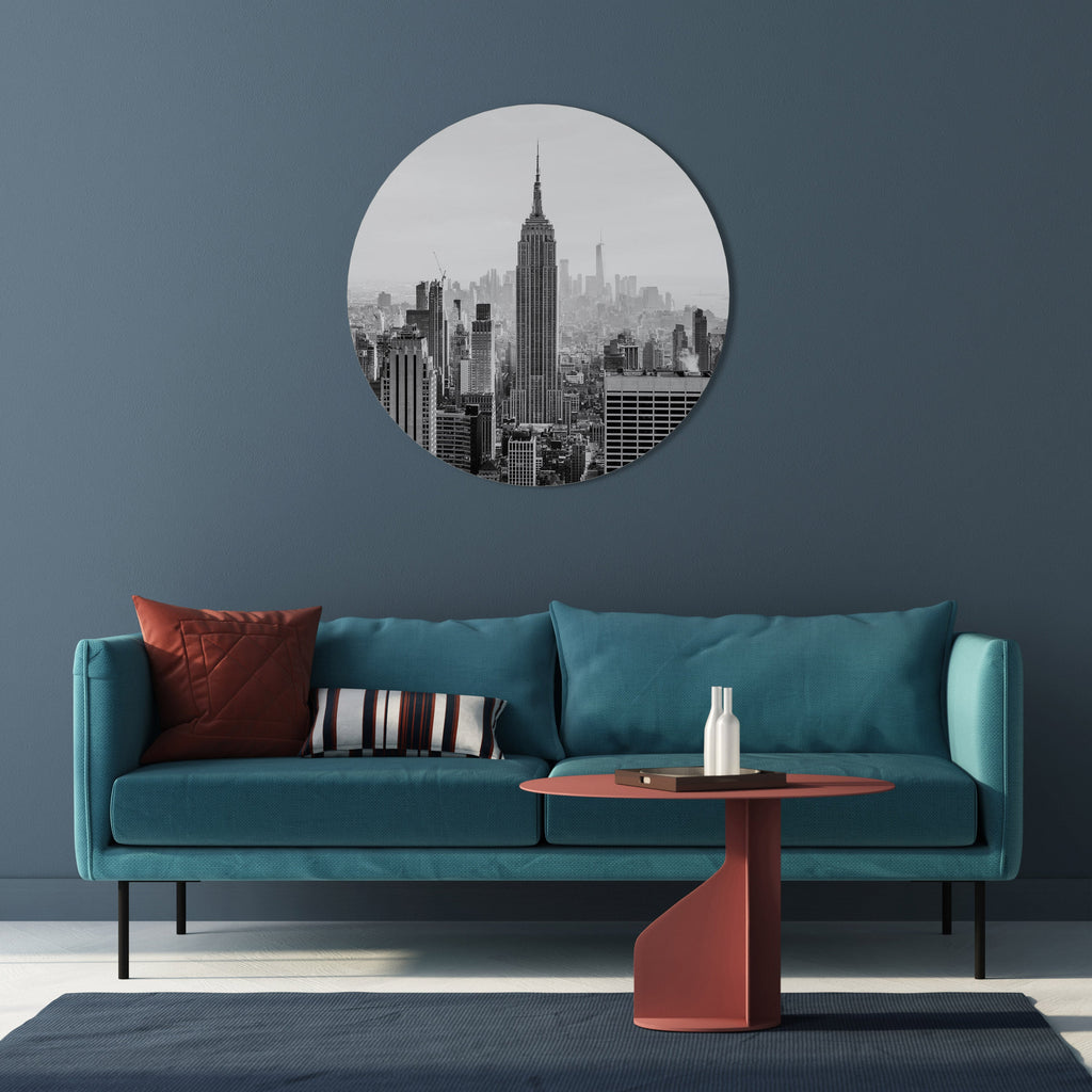 EMPIRE STATE BUILDING Quadro Redondo Decorativo