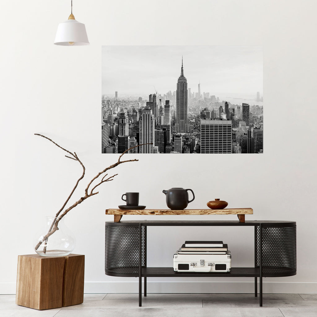 EMPIRE STATE BUILDING Peel and Stick Horizontal Poster
