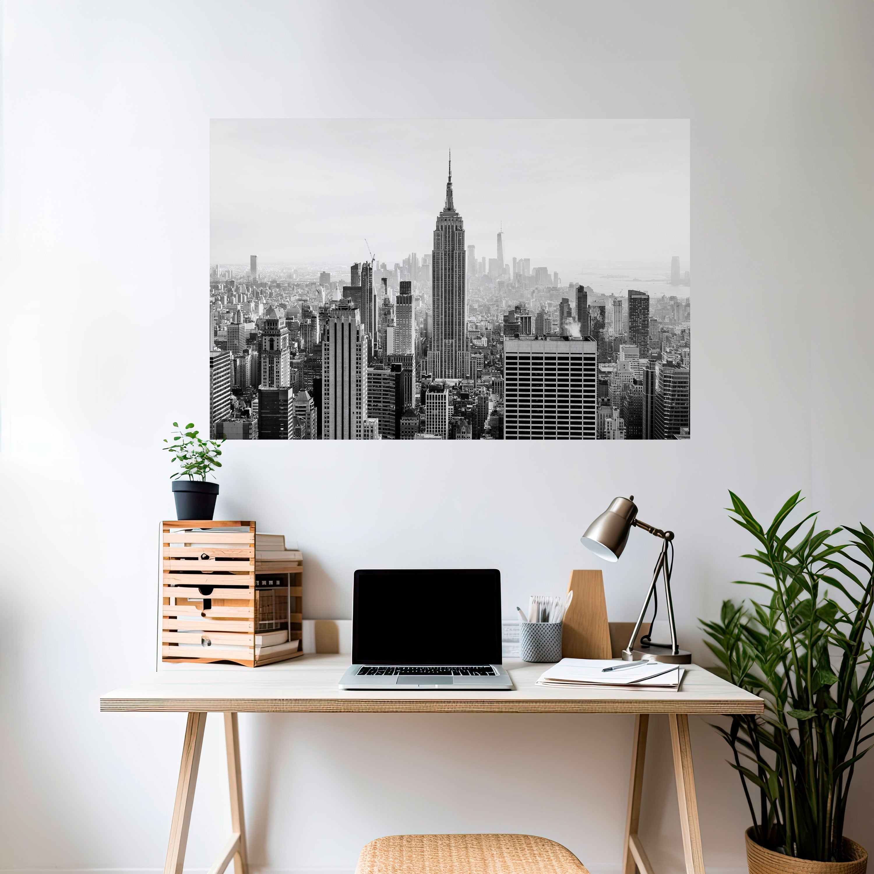 EMPIRE STATE BUILDING Peel and Stick Horizontal Poster