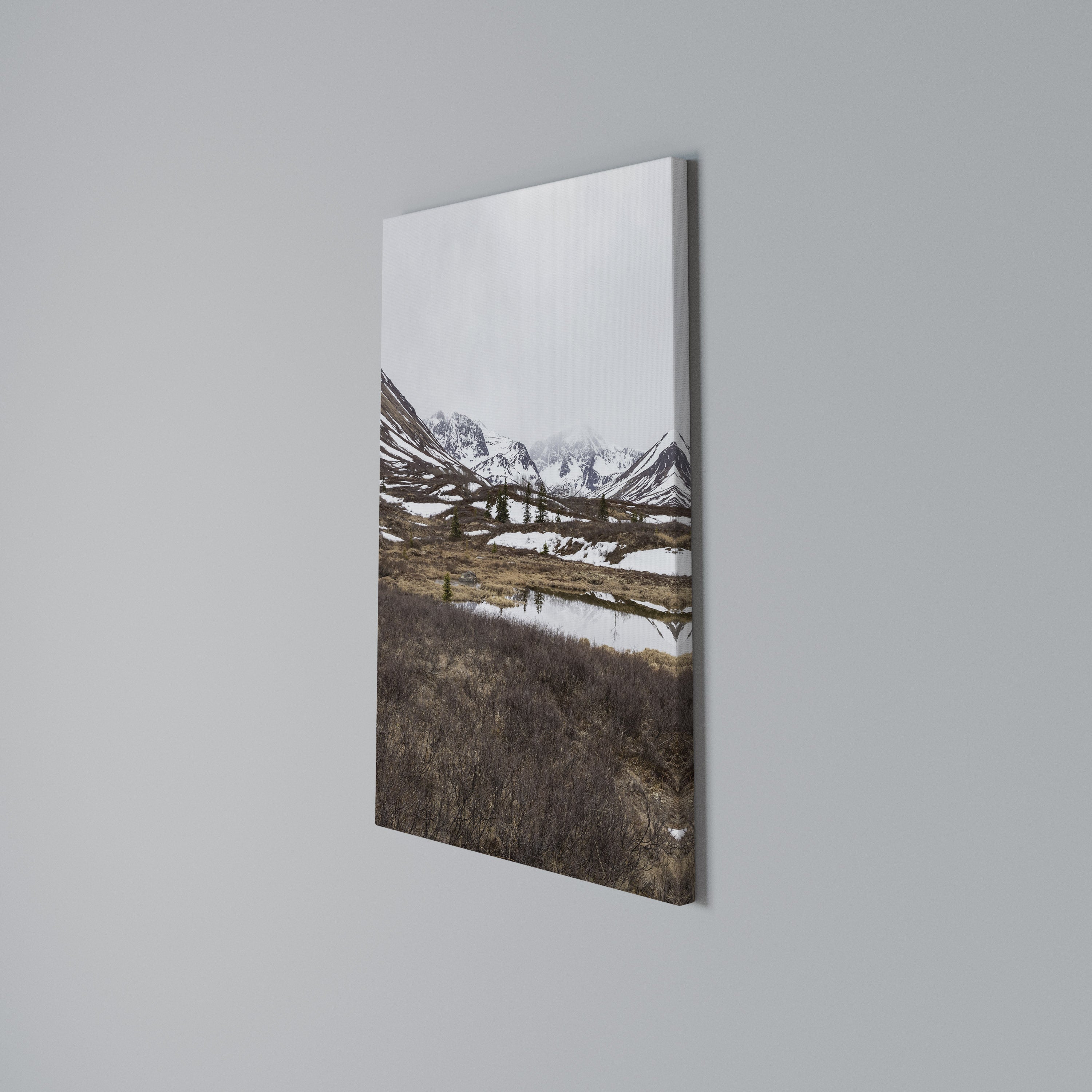 ECHOES OF WINTER Quadro em tela vertical