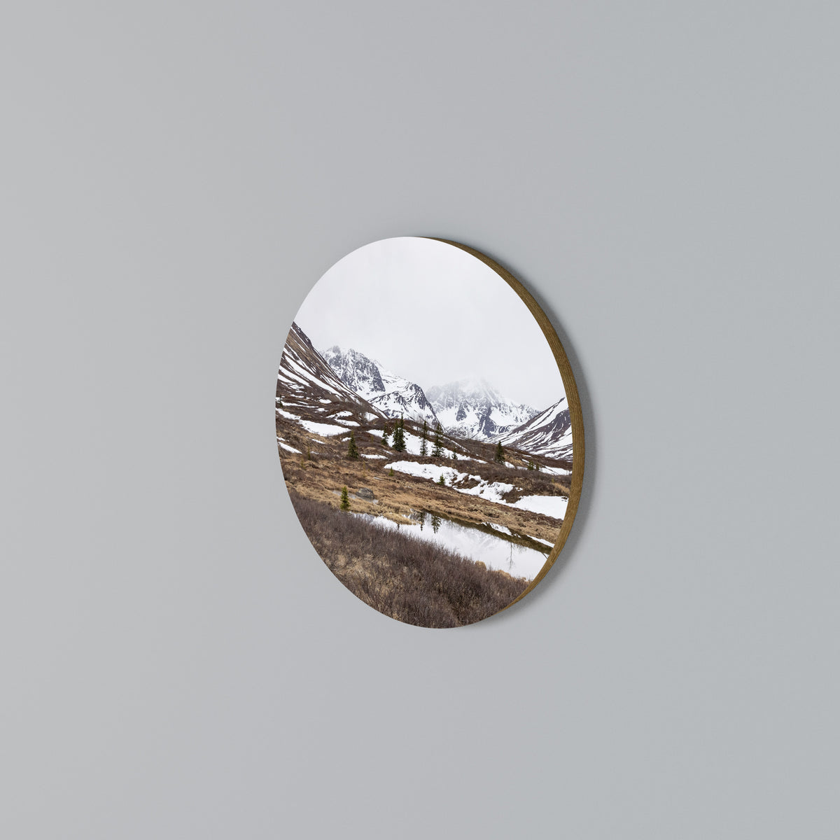 ECHOES OF WINTER Arte de Parede Redonda