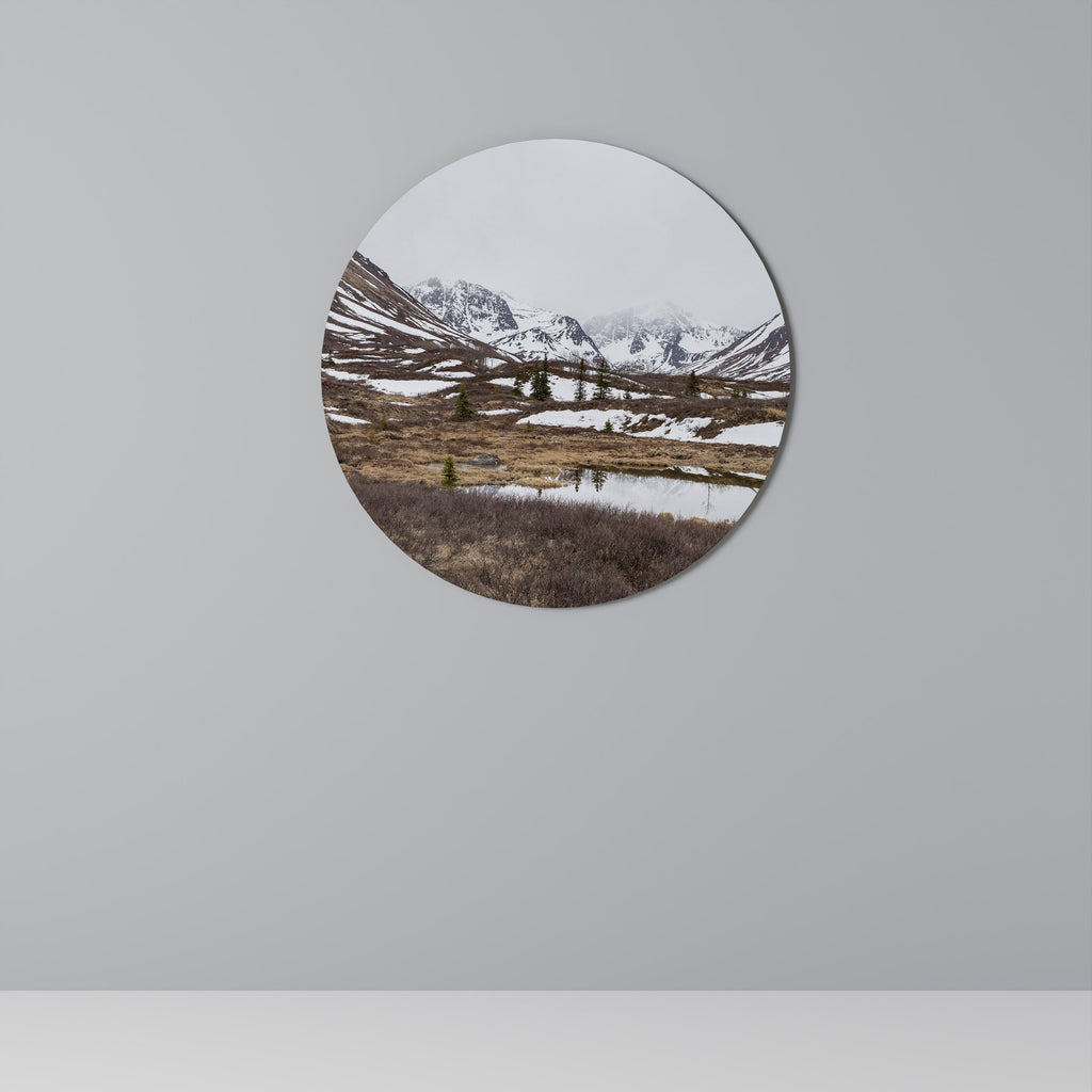 ECHOES OF WINTER Quadro Redondo Decorativo