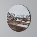 ECHOES OF WINTER Quadro Redondo Decorativo