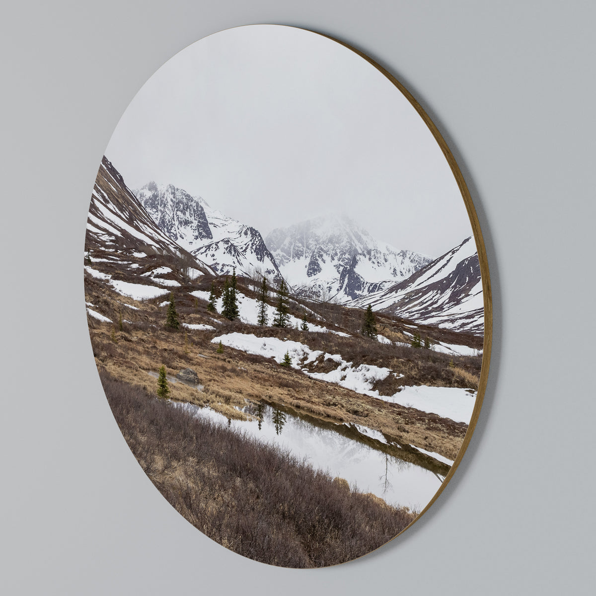 ECHOES OF WINTER Arte de Parede Redonda