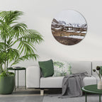 ECHOES OF WINTER Quadro Redondo Decorativo