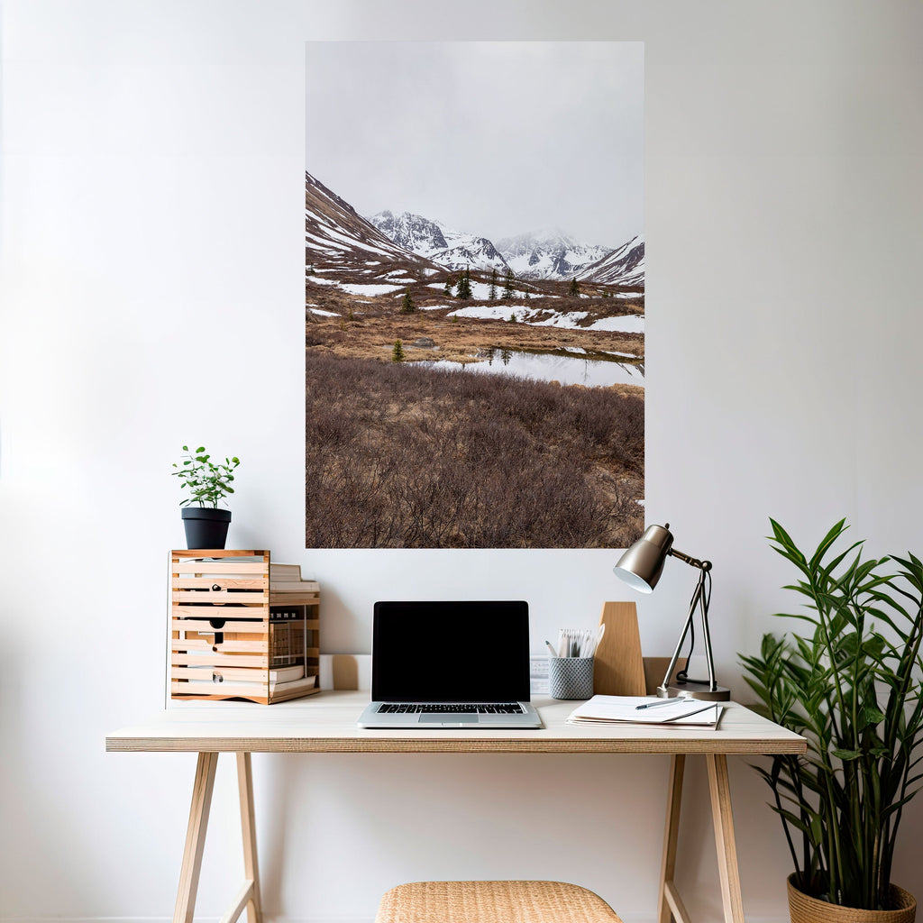 ECHOES OF WINTER Peel and Stick Vertical Poster