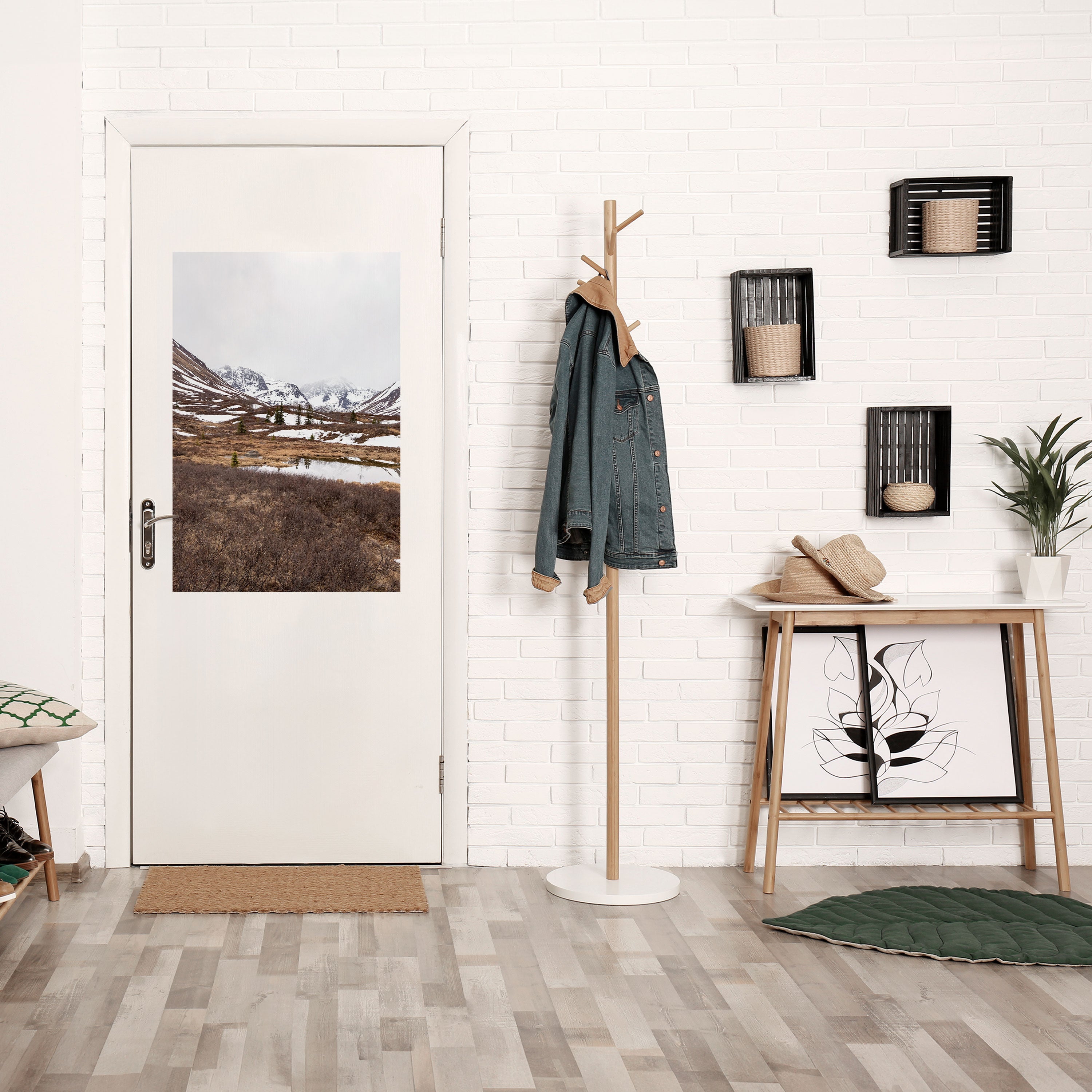 ECHOES OF WINTER Peel and Stick Vertical Poster