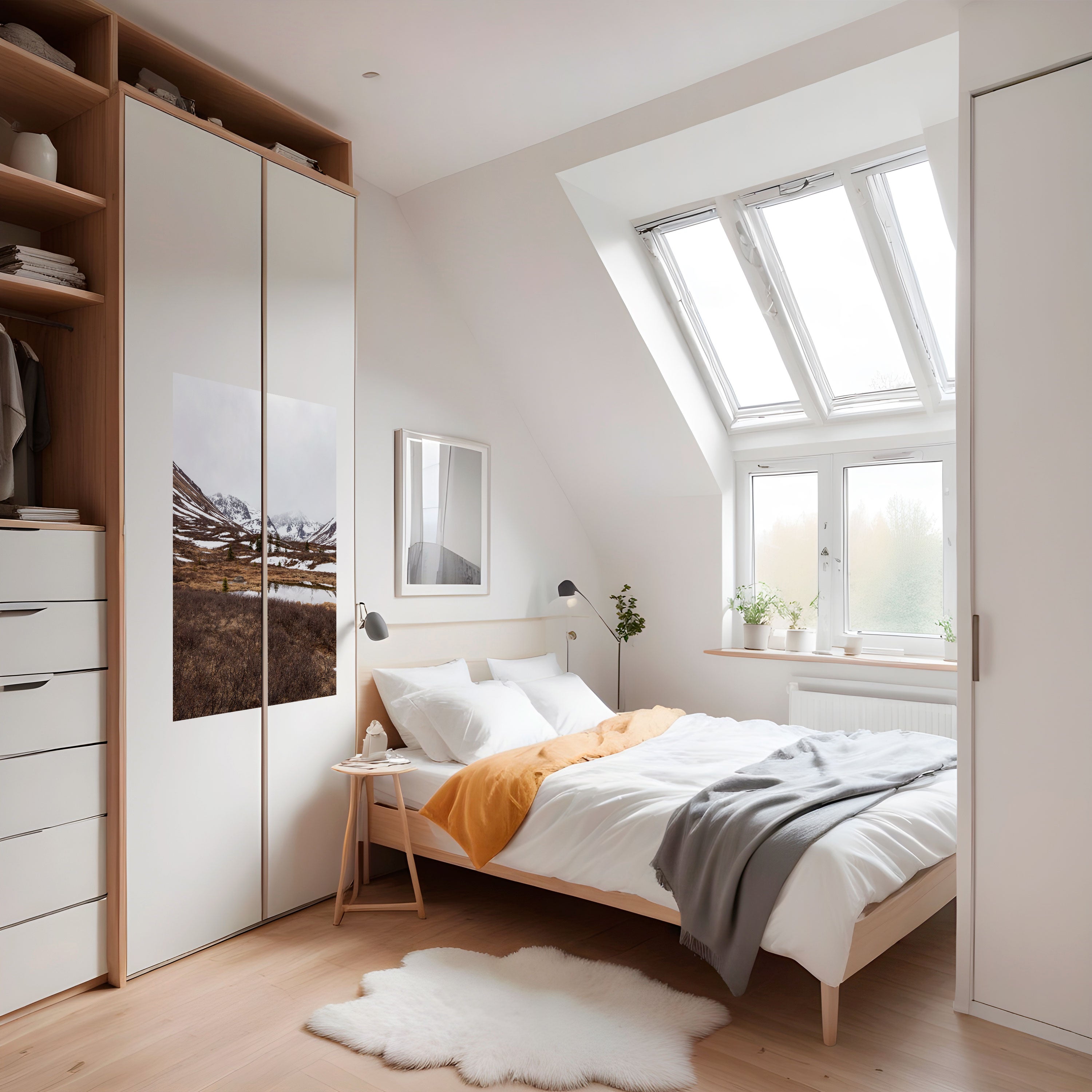 ECHOES OF WINTER Peel and Stick Vertical Poster