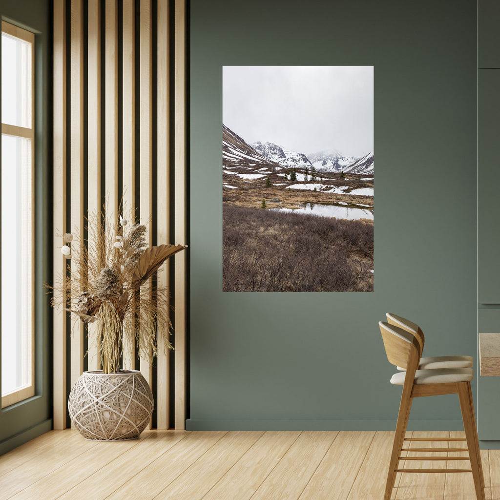 ECHOES OF WINTER Peel and Stick Vertical Poster