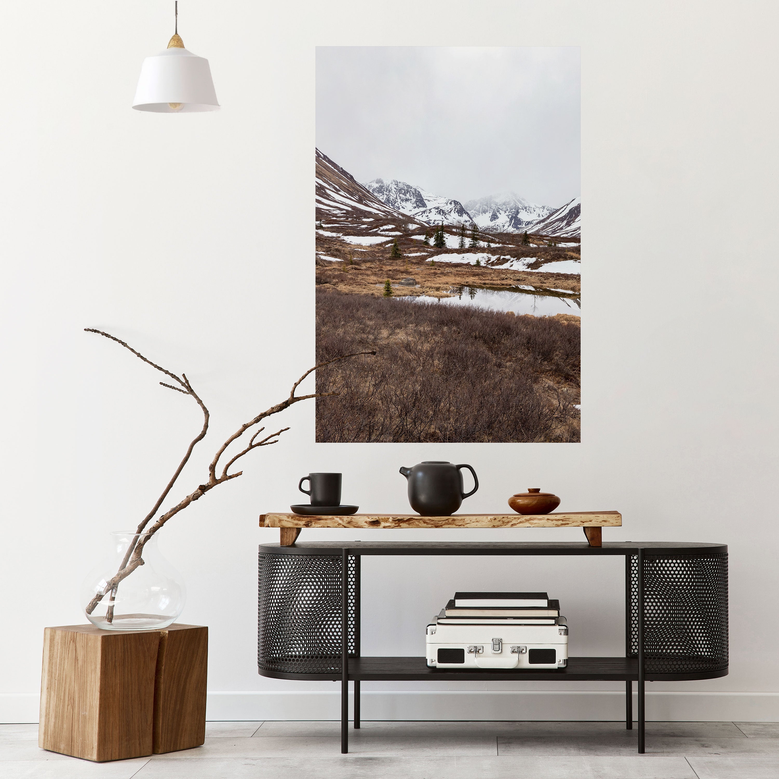 ECHOES OF WINTER Peel and Stick Vertical Poster