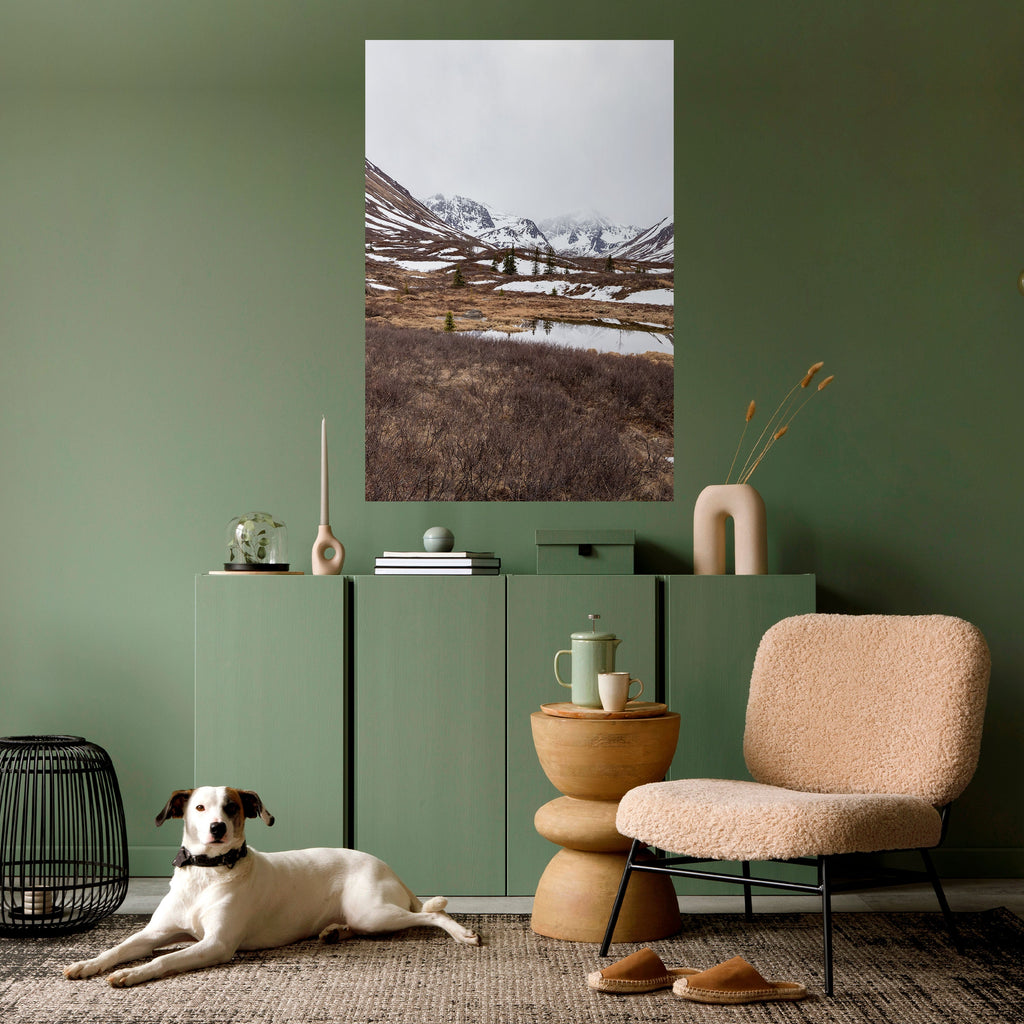 ECHOES OF WINTER Peel and Stick Vertical Poster