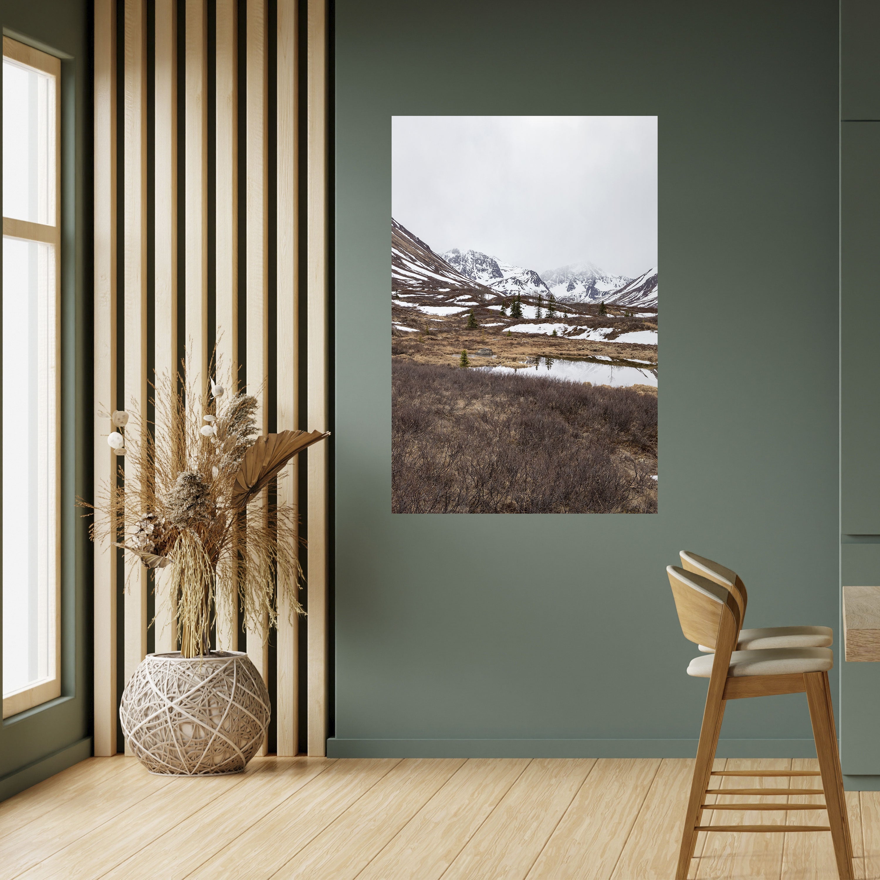 ECHOES OF WINTER Peel and Stick Vertical Poster