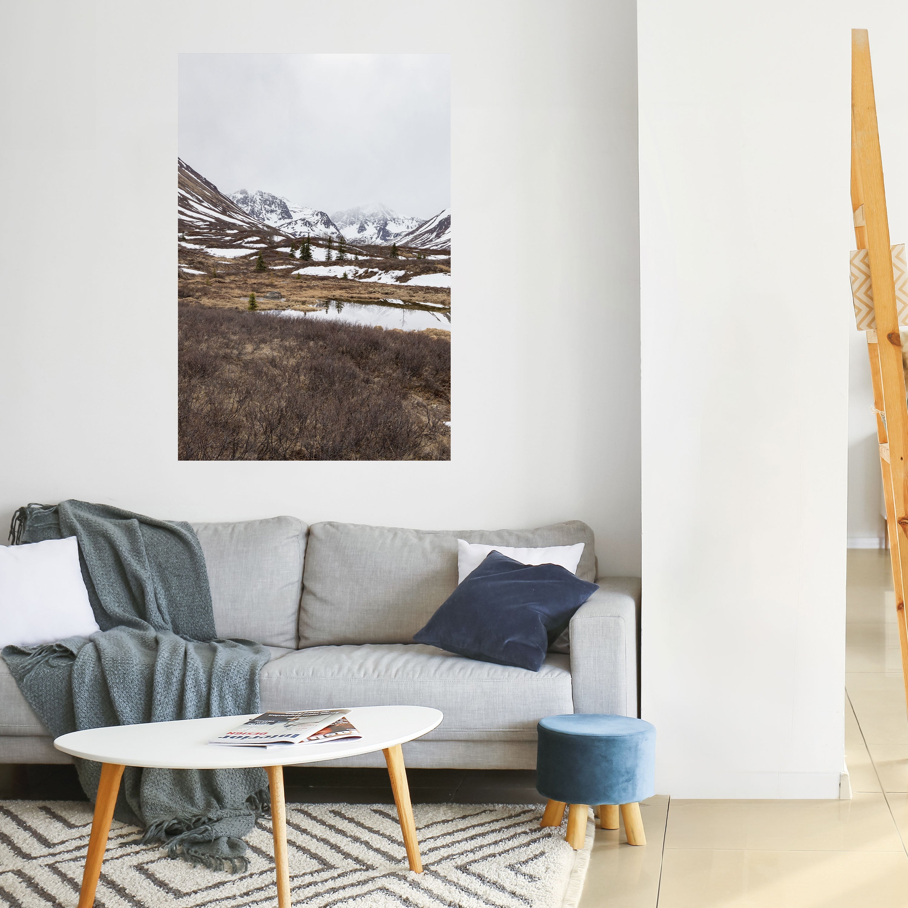 ECHOES OF WINTER Peel and Stick Vertical Poster