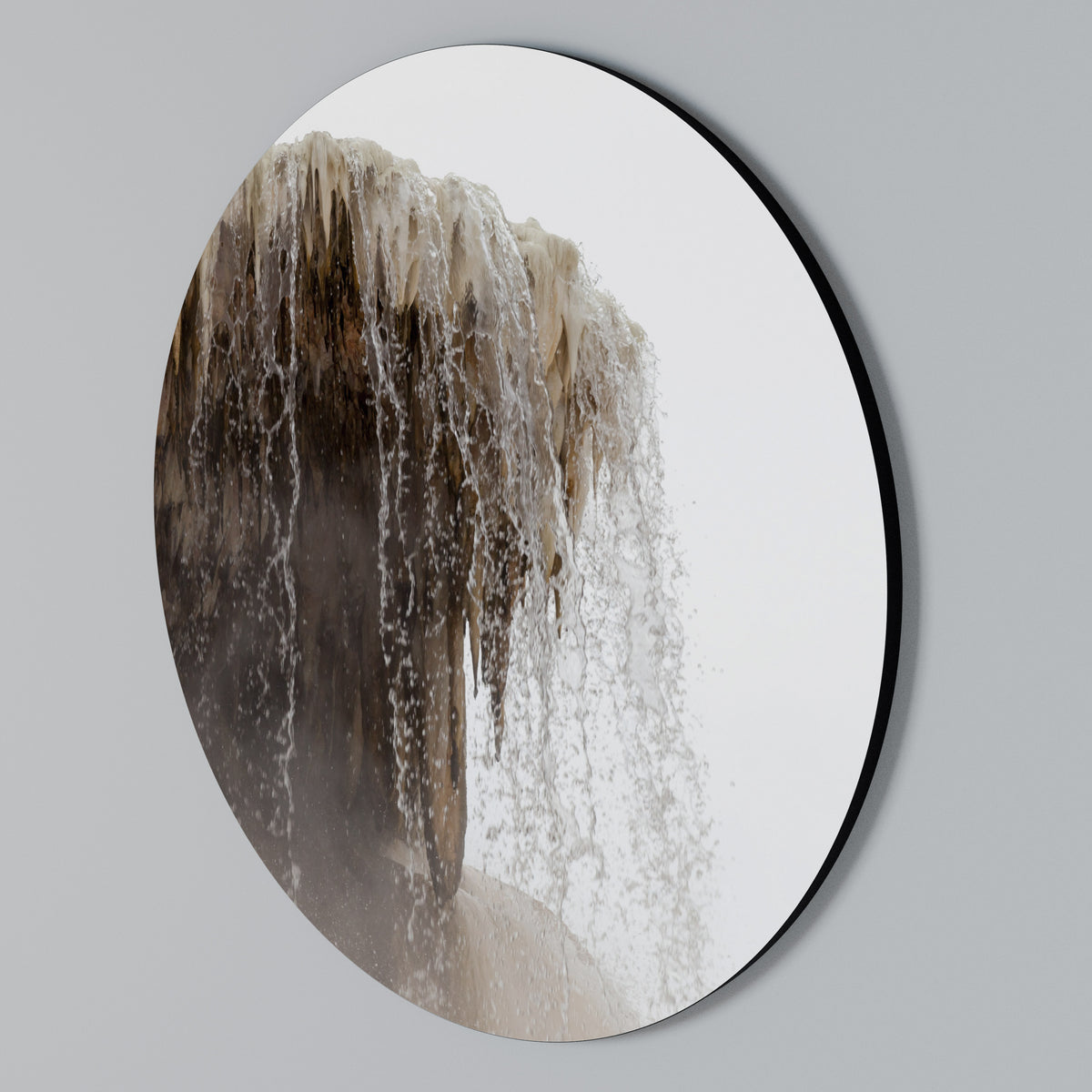 MAMMOTH HOT SPRINGS Arte de Parede Redonda