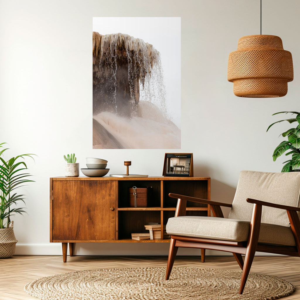 MAMMOTH HOT SPRINGS Peel and Stick Vertical Poster