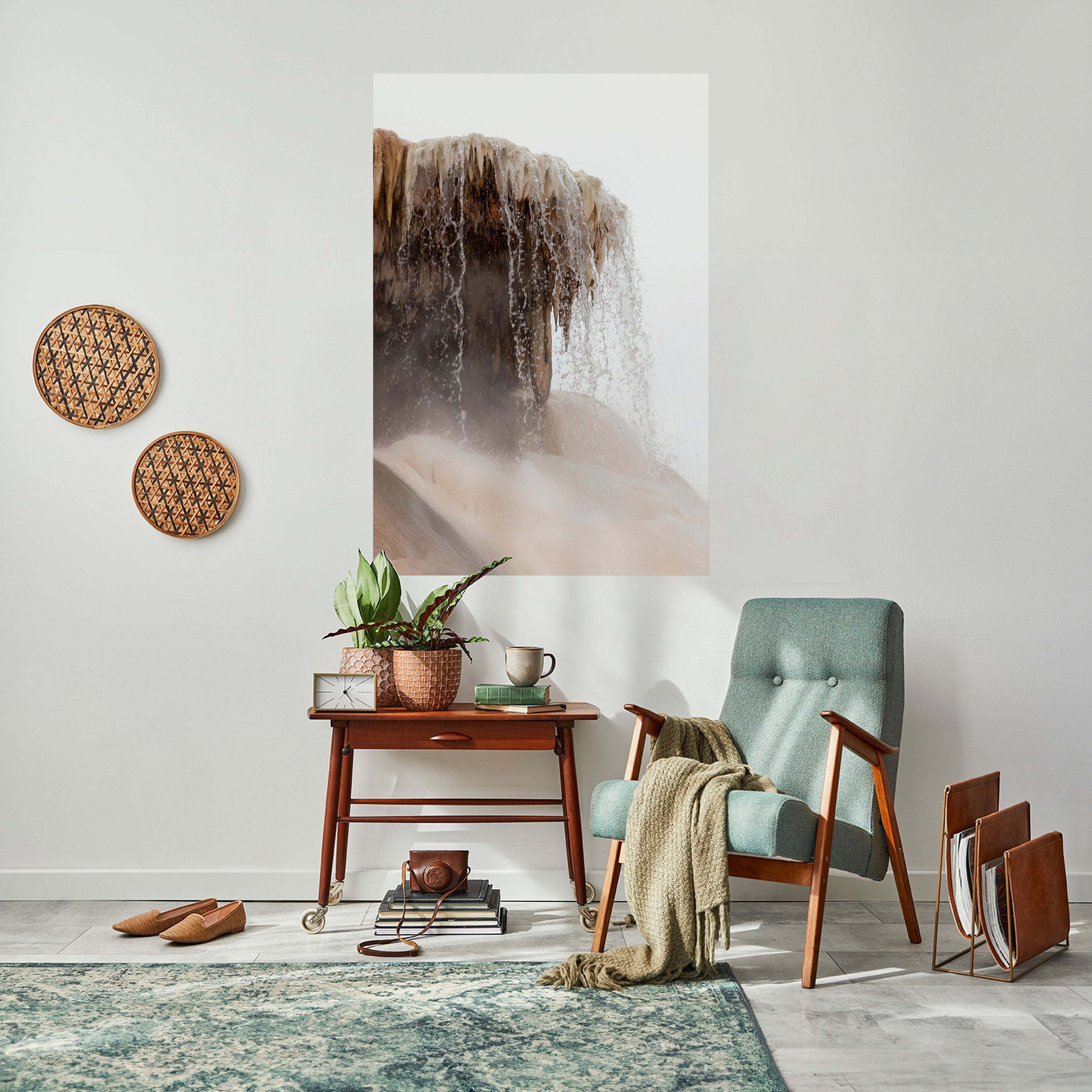 MAMMOTH HOT SPRINGS Poster Vertical Autocolante